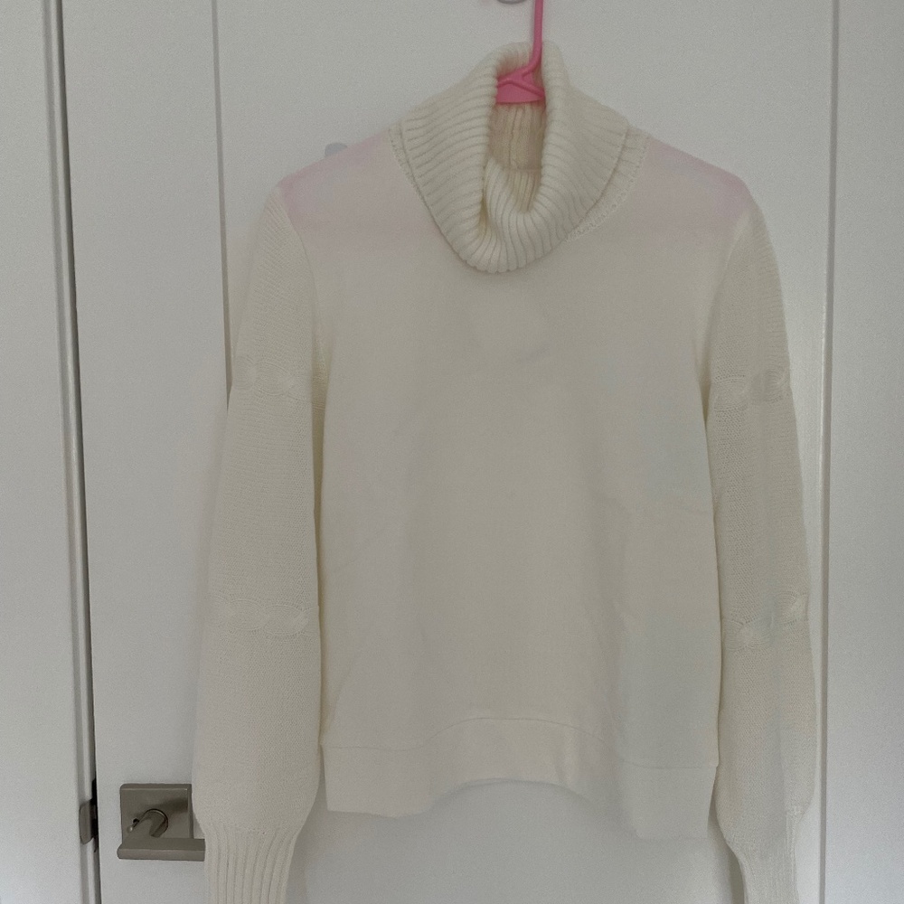 Splendid Cream Cowl/Turtleneck Sweater